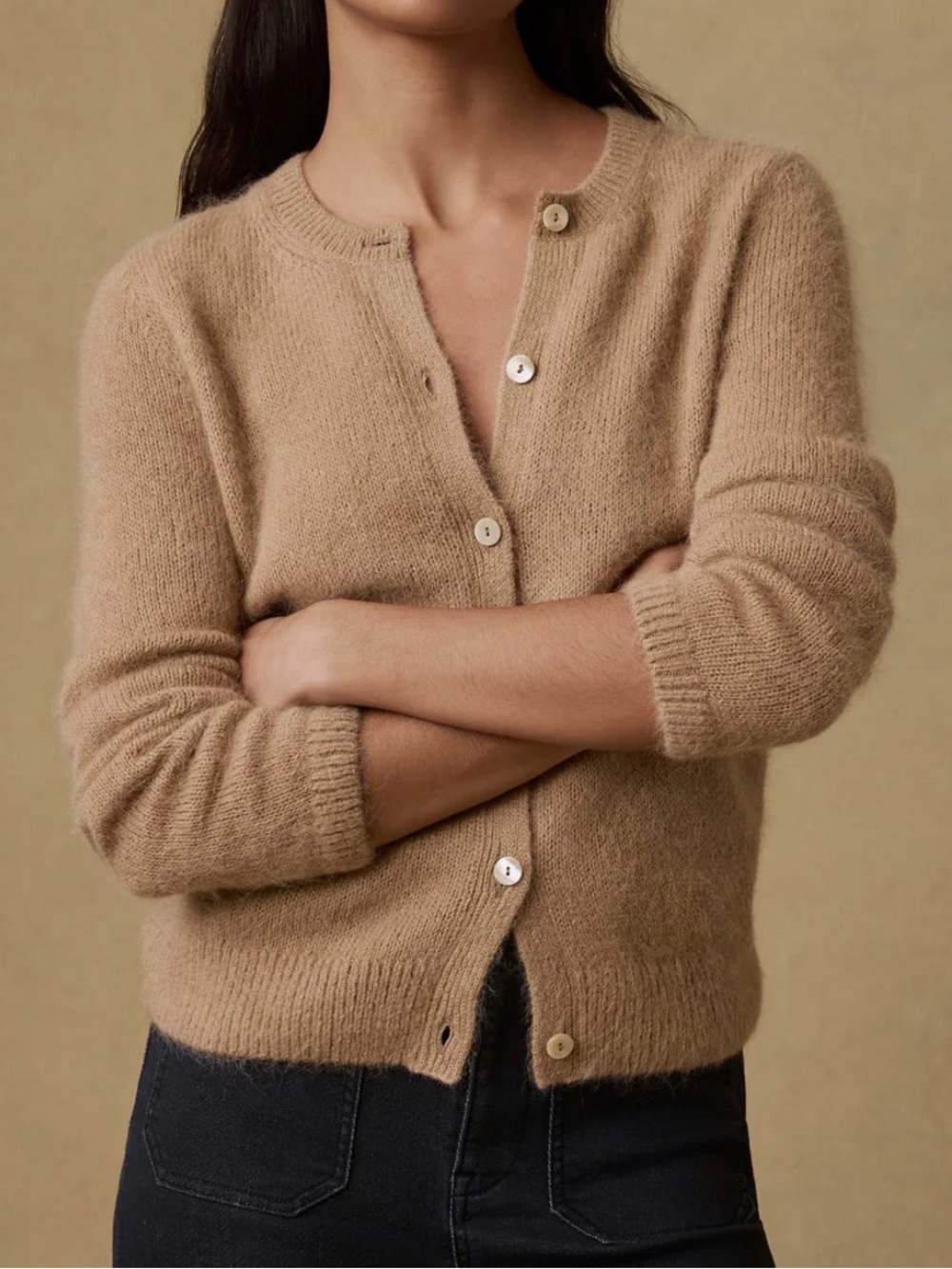 NWT Faherty's Tan Cardigan Sweater